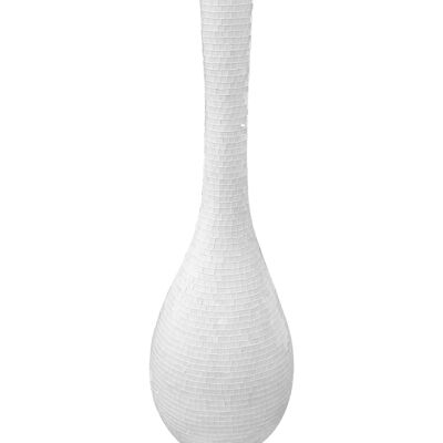 ADM - Vase en verre décoré 'Vaso Olpe' - Couleur blanche - 133 x 36 x 36 cm