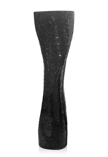ADM - Vase en verre décoré 'Twist Vase' - Couleur noire - 166 x 45 x 40 cm 4