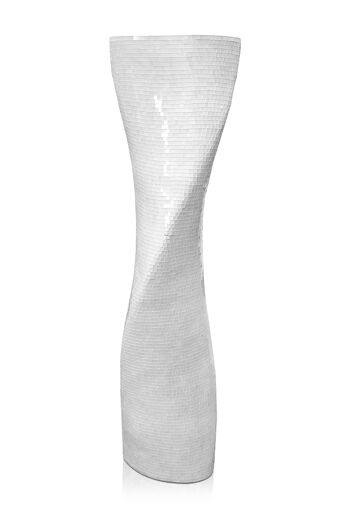 ADM - Vase en verre décoré 'Twist Vase' - Couleur blanche - 166 x 45 x 40 cm 4