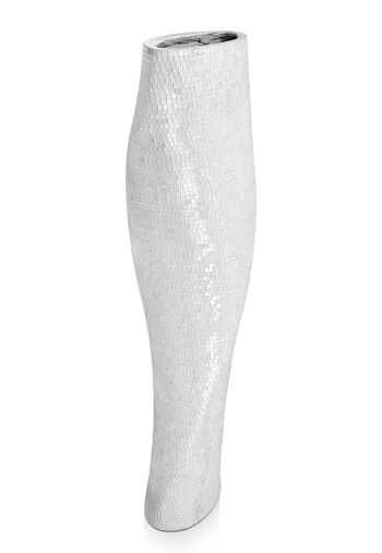 ADM - Vase en verre décoré 'Twist Vase' - Couleur blanche - 166 x 45 x 40 cm 5