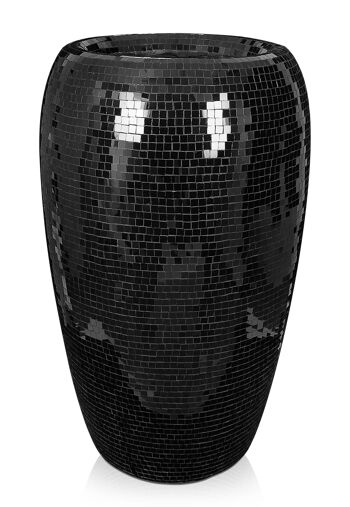 ADM - Vase en verre décoré 'Vaso Giara' - Couleur noire - 90 x 53 x 53 cm 5