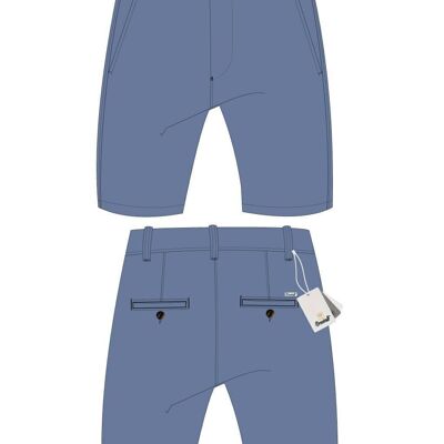 BENDORFF Bermuda for Mens in Summer 20 | 98% COTTON 2% ELASTANE | Blue - 264/3