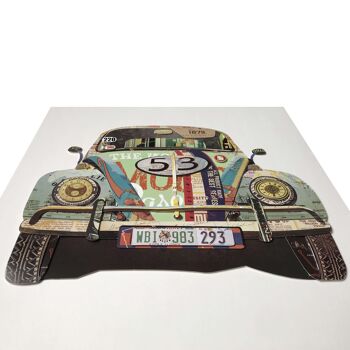 ADM - Peinture collage 3D 'VW Beetle' - Couleur multicolore - 60 x 60 x 3 cm 8