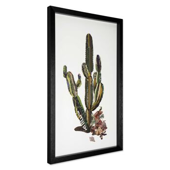 ADM - Tableau collage 3D 'Cactus' - Multicolore - 80 x 50 x 4 cm 7