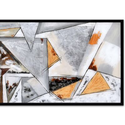 ADM - "Abstraktes" Gemälde auf Plexiglas - Mehrfarbig - 64 x 124 x 4 cm