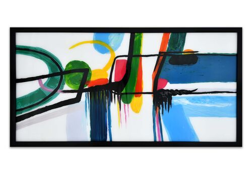 ADM - Dipinto su plexiglass 'Astratto' - Colore Multicolore - 64 x 124 x 4 cm