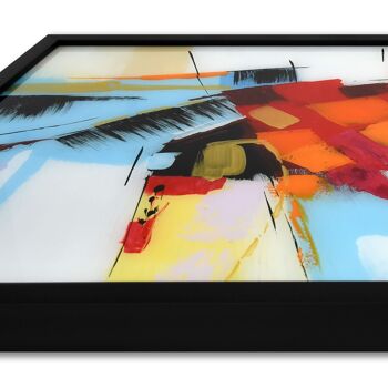 ADM - Peinture 'abstraite' sur plexiglas - Multicolore2 - 64 x 124 x 4 cm 7