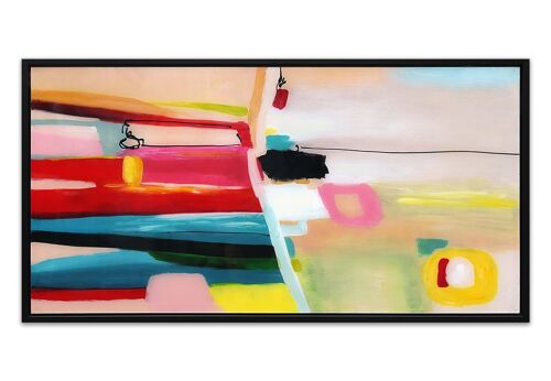 ADM - Dipinto su plexiglass 'Astratto' - Colore Multicolore3 - 64 x 124 x 4 cm