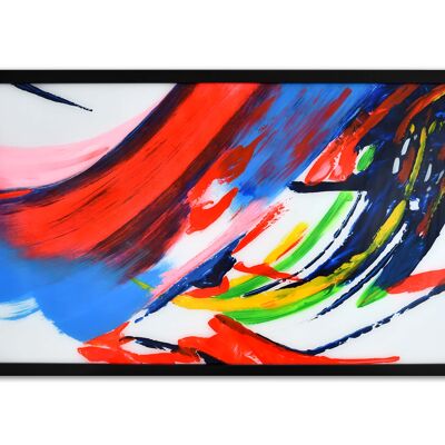 ADM - Dipinto su plexiglass 'Astratto' - Colore Multicolore - 64 x 124 x 4 cm