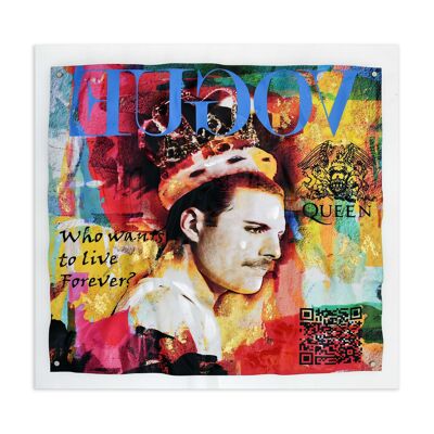 ADM - Cuadro 'Homenaje a Freddie Mercury' - Color multicolor - 80 x 84 x 5 cm