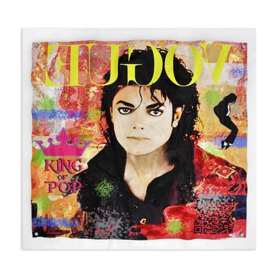 ADM - Painting 'Homage to Michael Jackson' - Multicolored - 80 x 84 x 5 cm