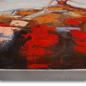 ADM - Tableau 'Femme' - Couleur rouge - 100 x 100 x 3,5 cm 5