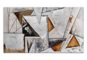 ADM - Tableau 'Triangles' - Couleur multicolore - 80 x 140 x 3,5 cm 4