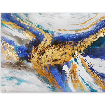 ADM - 'Abstract' painting - Blue color - 85 x 150 x 3,5 cm
