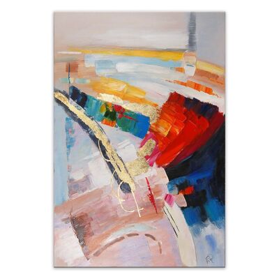 ADM - 'Abstraktes' Gemälde - Mehrfarbig - 120 x 80 x 3,5 cm