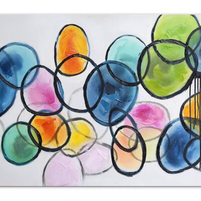 ADM - 'Abstraktes' Gemälde - Mehrfarbig - 80 x 120 x 3,5 cm