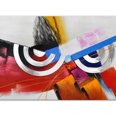ADM - Tableau 'Abstrait' - Couleur multicolore - 80 x 140 x 3,5 cm