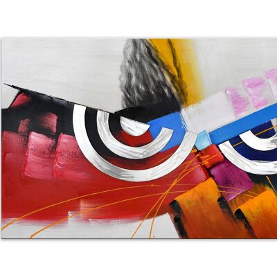 ADM - 'Abstraktes' Gemälde - Mehrfarbig - 80 x 140 x 3,5 cm