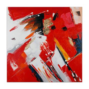 ADM - Tableau 'Abstrait' - Couleur rouge - 100 x 100 x 3,5 cm 1