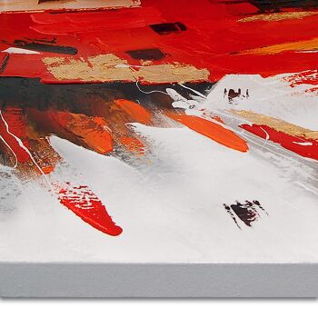 ADM - Tableau 'Abstrait' - Couleur rouge - 100 x 100 x 3,5 cm 2