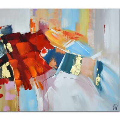 ADM - 'Abstraktes' Gemälde - Mehrfarbig - 80 x 120 x 3,5 cm