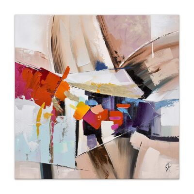 ADM - 'Abstraktes' Gemälde - Rosa Farbe - 100 x 100 x 3,5 cm