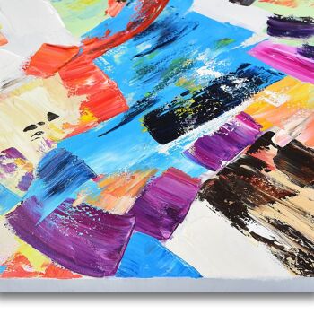 ADM - Tableau 'Composition de taches de couleur' - Couleur multicolore - 120 x 85 x 3,5 cm 5