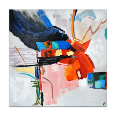 ADM - Gemälde "Farbflecken" - Mehrfarbig - 100 x 100 x 3,5 cm