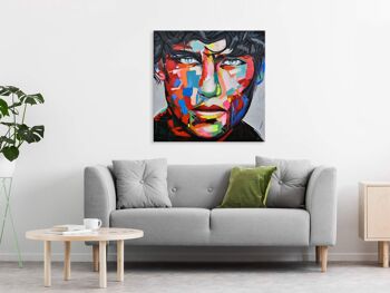 ADM - Tableau 'Visage d'un garçon' - Couleur multicolore - 80 x 80 x 3,5 cm 6