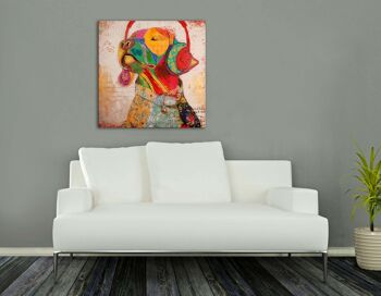 ADM - Affiche 'Labrador Pop Art' - Multicolore - 80 x 80 x 3,5 cm 3