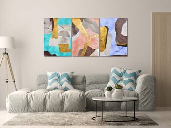 ADM - Impression 'Composition couleur pastel' - Couleur multicolore - 85 x 180 x 3,5 cm 6