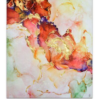 ADM - 'Abstract splatter technique' print - Multicolor color - 120 x 80 x 3,5 cm