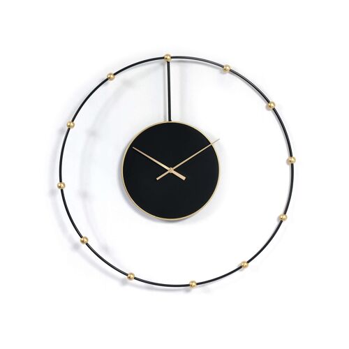 ADM - Orologio da parete 'Semplicity' - Colore Nero - 60 x 60 x 4 cm