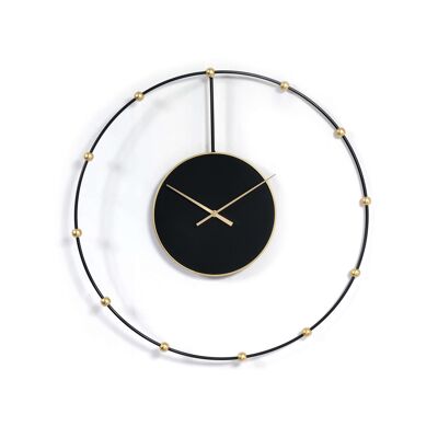 ADM - Reloj de pared 'Semplicity' - Color negro - 60 x 60 x 4 cm
