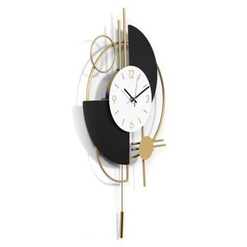 ADM - Horloge murale 'Geometric Fantasy' - Couleur Or2 - 77 x 42 x 5 cm 6