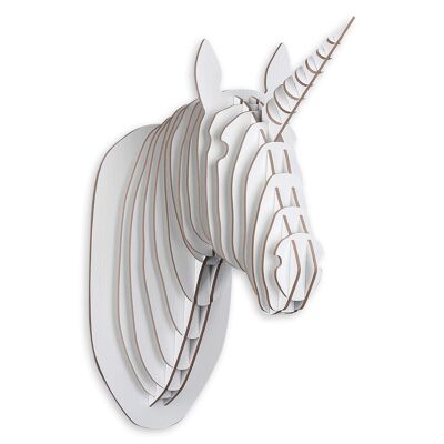 ADM - 'Unicorn' Puzzle Trophy - White Color - 55 x 39 x 22 cm