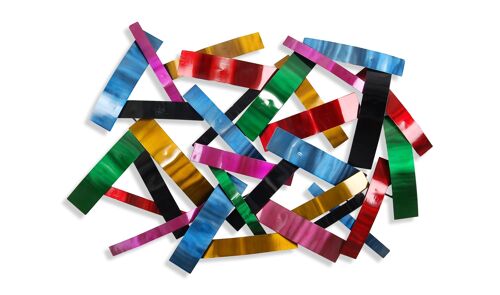 ADM - Quadro in metallo 'Composizione di fasce colorate' - Colore Multicolore - 70 x 103 x 7 cm