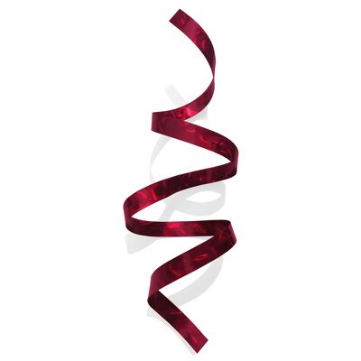 ADM - Metallbild 'Flying Ribbon' - Farbe Rot - 91 x 34 x 25 cm