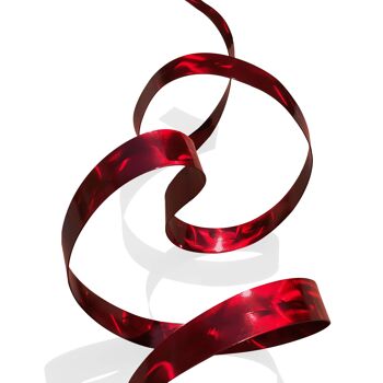 ADM - Tableau métal 'Flying Ribbon' - Couleur rouge - 91 x 34 x 25 cm 2