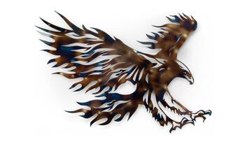 ADM - Peinture sur métal 'Aigle perforé' - Couleur multicolore - 81 x 120 x 3 cm 4