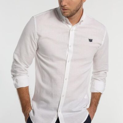 BENDORFF Shirts for Mens in Summer 20 | 55% LINEN 45% COTTON | White
