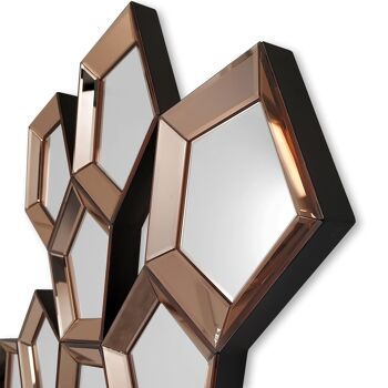 ADM - Miroir design moderne 'Honeycomb' - Couleur Miroirs colorés - 79 x 100 x 3 cm 7