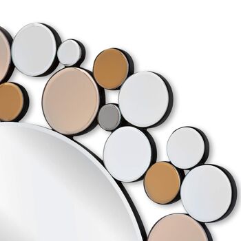 ADM - Miroir design moderne 'Circles' - Couleur Miroirs colorés - 79 x 79 x 2 cm 7