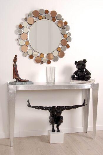 ADM - Miroir design moderne 'Circles' - Couleur Miroirs colorés - 79 x 79 x 2 cm 8