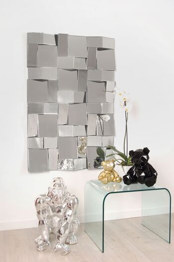 ADM - Miroir design moderne 'Cantilever rectangles' - Mirror Color - 120 x 80 x 6 cm 8