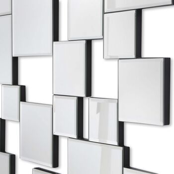 ADM - Miroir design moderne 'Composition de carrés' - Mirror Color - 118 x 75 x 2 cm 7