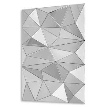 ADM - Miroir design moderne 'Triangles en porte-à-faux' - Mirror Color - 100 x 70 x 8 cm 6