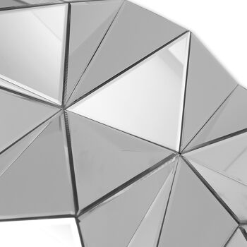 ADM - Miroir design moderne 'Triangles en porte-à-faux' - Mirror Color - 100 x 70 x 8 cm 7