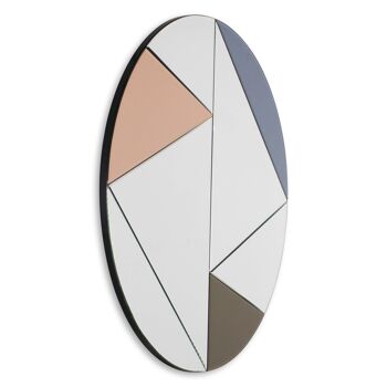 ADM - Miroir design moderne 'Triangles' - Couleur Miroirs colorés - 80 x 80 x 2 cm 2