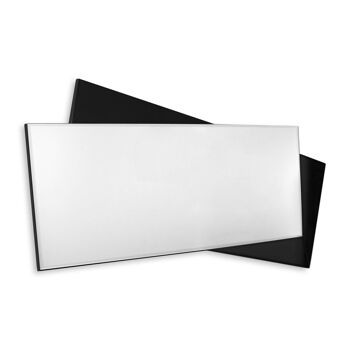 ADM - Miroir design moderne 'Rectangles superposés' - Couleur Noir miroirs - 120 x 68 x 2 cm 5